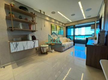 Apartamento · 115m² · 3 Quartos · 2 Vagas · Apartamento Beira-mar com 3 Suítes, 115m² e Varanda Gourmet à venda com Vista mar da Praia de Jacare