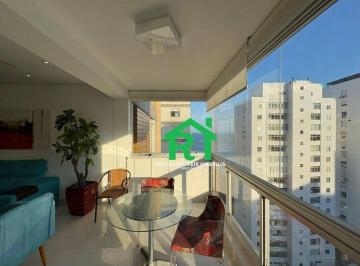 Sacada · Apartamento à beira mar com 4 quartos (1 suíte), 2 vagas e lazer à venda em Pitangueiras, Guarujá
