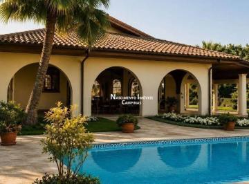 b96a2ea246aa4b3e58e539120af849f110979c70 · Casa de alto padrão com 4 suítes, sendo 1 master com piscina e campo de futebol  - Condomínio Chácar