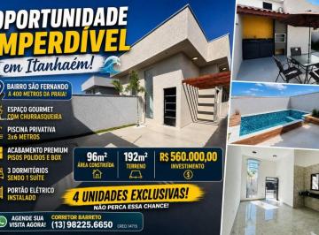 Casa de 3 quartos, Itanhaém · Casa de Alto Padrão à Venda em Itanhaém | 3 Dorms e Piscina