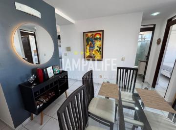 Apartamento · 52m² · 2 Quartos · 1 Vaga · Apartamento a 300m do mar - Manaíra - 53m²