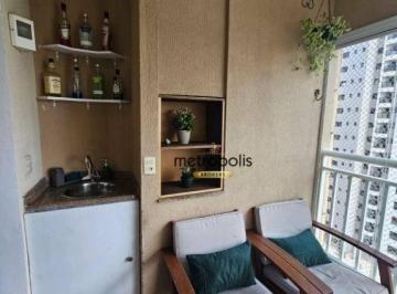 Sacada · Apartamento com 3 dormitórios à venda, 77 m² por R$ 668.000,00 - Campestre - Santo André/SP