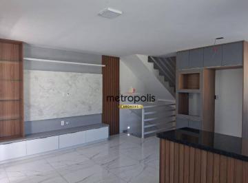 Sala de estar · Sobrado com 3 dormitórios à venda, 129 m² por R$ 720.000,00 - Vila Metalúrgica - Santo André/SP