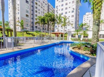 Apartamento · 50m² · 2 Quartos · 1 Vaga · APARTAMENTO MOBILIADO 2 DORMITÓRIOS COM VAGA E CHURRASQUEIRA - MORRO SANTANA