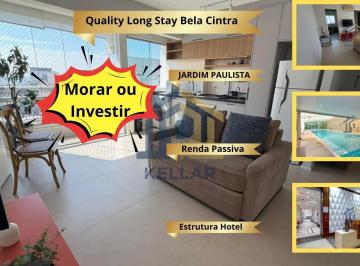 Apartamento · 48m² · 2 Quartos · 1 Vaga · Flat 48m² no Quality Long Stay Bela Cintra | 2 Quartos e 1 Vaga | Jardins