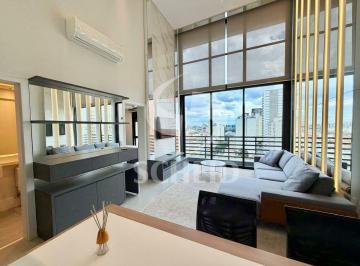 Apartamento · 110m² · 2 Quartos · 2 Vagas · Duplex Mobiliado para Locação nos Jardins - 110m², 2 Suítes e 2 Vagas