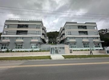 Fachada · Apartamento Novo para Locação no Ribeirão da Ilha - 2 Quartos, Piscina e Academia Próximo às Praias