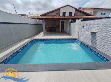 Foto 01 · Casa nova com piscina à venda em Itanhaém no Cibratel II, 3 dormitórios (1 suíte) e área gourmet com