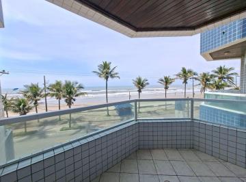 Apartamento de 2 quartos, Mongaguá · Apto Frente Mar com Vista Definitiva e Planta Ampla | Mongaguá