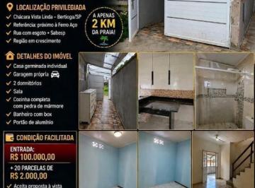 Casa · 2 Quartos · 1 Vaga · Casa, Residencial para Venda, Bairro Chácaras, Bertioga