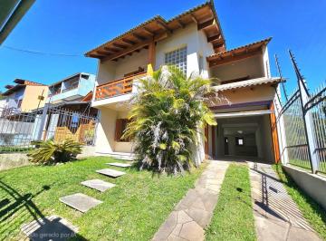 Casa · 196m² · 3 Quartos · 4 Vagas · Sobrado 3 dormitórios com lareira, churrasqueira, piscina, 4 vagas garagem com 1