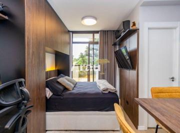 Apartamento de 1 quarto, Curitiba · Ecosmart - Studio 100% Mobiliado E Equipado com ampla Sacada
