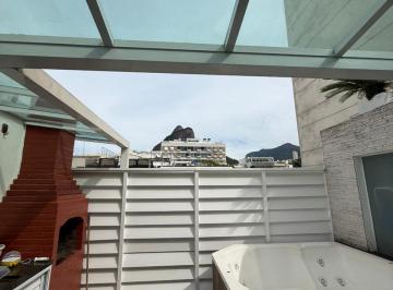 Apartamento · 100m² · 2 Quartos · 1 Vaga · 
                                Leblon, Quadra da Praia: Cobertura Triplex com Terraço e Hidromassa