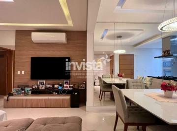 Apartamento · 128m² · 3 Quartos · 2 Vagas · Apartamento para locação no Embaré, a 1 quadra da praia - 128 m², 3 suítes e 2 vagas