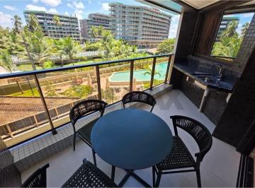 Apartamento · 71m² · 2 Quartos · 1 Vaga · Apartamento para alugar pé na areia na Praia de Ponta Campina. 206B