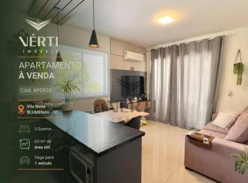 a993f5574cc8f7d94a1fe678d17709567ff8bbb1 · Apartamento com 2 dormitórios à venda, 63 m² por R$ 485.000,00 - Vila Nova - Blumenau/SC