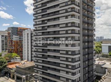 fachada-moderna-do-edificio-residencial · Kitnet / JK / Studio, 1 dormitórios, 29 m², em Indianópolis