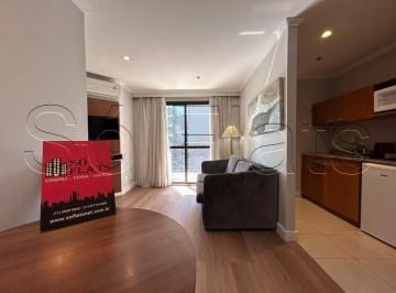 Apartamento · 52m² · 2 Quartos · 1 Vaga · More no centro financeiro da Vila Olímpia | Flat amplo com serviços e lazer completos
