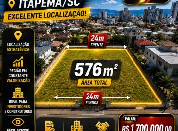 Terreno , Itapema · INVISTA NO LITORAL CATARINENSE- ITAPEMA SC