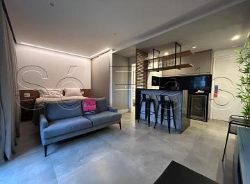 Apartamento · 32m² · 1 Quarto · 1 Vaga · Flat Mobiliado 32m² The Town Itaim Bibi | Varanda, Vaga e Estrutura Completa
