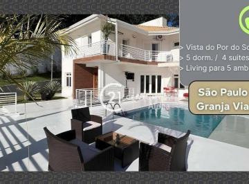 c824f35986efadbb7a55087590e2e10427d8cf6c · Casa com 5 dormitórios à venda, 428 m² no São Paulo II - Granja Viana