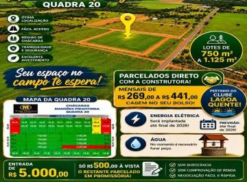 Rural · 750m² · 1 Quarto · Lotes para Chácaras Parceladas direto com a Construtora