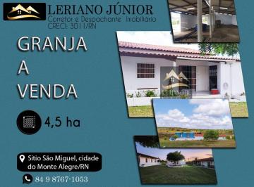 Rural de 9 quartos, Monte Alegre · GRANJA A VENDA COM 4,5HA. NA CIDADE DE MONTE ALEGRE RN.
