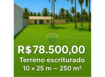 Terreno · 250m² · Terreno 250m² no Loteamento Parque São Jorge – Mosqueiro, Aracaju/SE