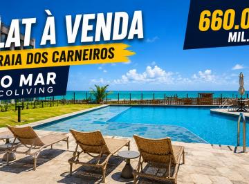Apartamento de 1 quarto, Tamandaré · FLAT À VENDA NO NO MAR ECOLIVING – PRAIA DOS CARNEIROS