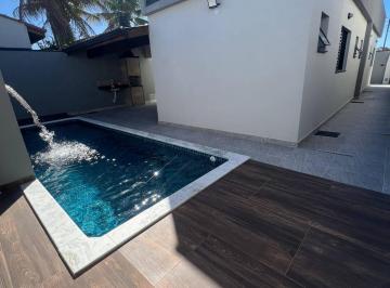 Casa · 125m² · 3 Quartos · 4 Vagas · CASA COM PISCINA NA PRAIA! 3 QUARTOS 2 SUITES - BOPIRANGA - ITANHAEM/SP