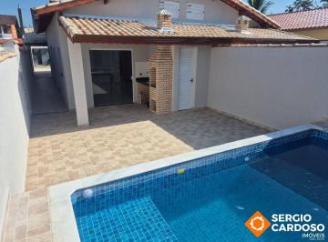 Casa · 86m² · 2 Quartos · 2 Vagas · CASA NOVA COM PISCINA EM ITANHAÉM – LADO PRAIA | JD. GRANDESP ITANHAEM/SP