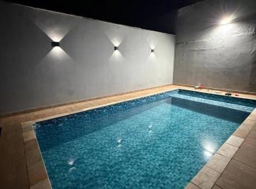 Casa · 136m² · 3 Quartos · 4 Vagas · SOBRADO 3 QUARTOS PISCINA LOCAL PREMIUM 250M MAR ITANHAÉM SP