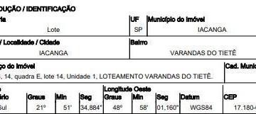 Photo_1 · 
                Oportunidade Única em IACANGA - SP | Tipo: Terreno | Negociação: Venda Direta Onlin
