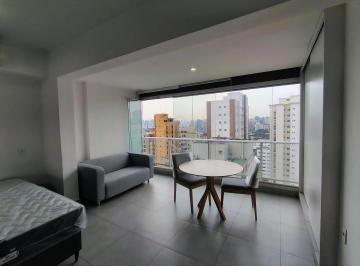 Apartamento · 30m² · 1 Quarto · 1 Vaga · Brooklin - Locação studio 30m² mobiliado condominio clube