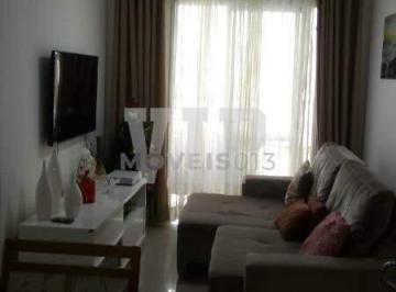 Apartamento · 63m² · 2 Quartos · 1 Vaga · Apartamento 2 dormitórios mobiliado para locação no Acqua Play em Santos/SP
