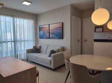 Apartamento · 70m² · 2 Quartos · 1 Vaga · Lívia Machado Imóveis ALUGA | Apartamento Alto Padrão Mobiliado | 2 Quartos | Vista para o Mar | Ens