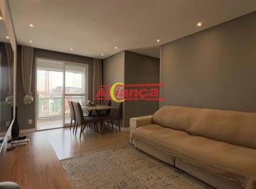 Apartamento · 74m² · 3 Quartos · 2 Vagas · APARTAMENTO COM 3 DORMITÓRIOS SENDO 1 SUITE À VENDA, 74 M² -Vila Barros - Guarulhos - SP