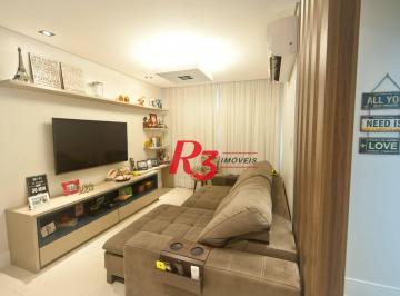 884e6041b7c15b284b84788ad8a00a6f4ddc324e · Apartamento com 2 dormitórios à venda, 96 m² por R$ 630.000,00 - Aparecida - Santos/SP