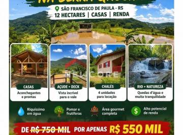 Rural · 200m² · 8 Quartos · 5 Vagas · Sítio em  Estrada Geral da Cruzinha - Cruzinha - São Francisco de Paula/RS