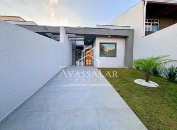 Casa · 83m² · 2 Quartos · 2 Vagas · Casa nova com suíte e espaço gourmet - Bairro Iguaçu | Fazenda Rio Grande PR