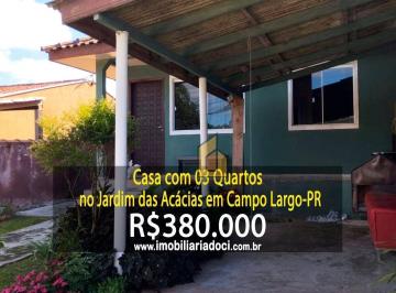 04f240bd577f83bc519c8539446083d2fe6fba74 · Casa com 03 Quartos no Jardim Florestal em Campo Largo-PR  - A venda por R$380.000,00