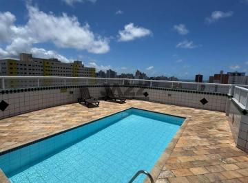 Apartamento · 58m² · 1 Quarto · 1 Vaga · Apartamento 1 Dormitório com Sacada e Lazer Completo na Ocian em Praia Grande