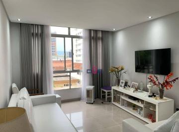 e58f9e1e22d4748ea5a9f94f69ce4bbf9bf87809 · Apartamento com 2 dormitórios à venda, 110 m² por R$ 640.000 - Gonzaga - Santos/SP