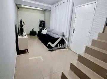 d6c9a6418eb5689344555f988fd76c713836fecd · Sobrado à venda, 90 m² por R$ 380.000,00 - Caneleira - Santos/SP