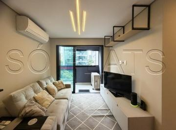 Apartamento · 58m² · 2 Quartos · 1 Vaga · Vila Olímpia | Flat Mobiliado 2 Dorms c/ Suíte e Varanda | City Star