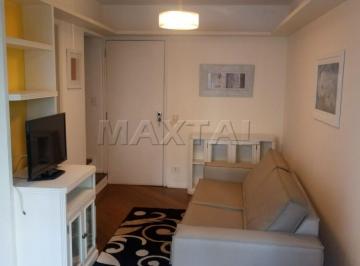 Apartamento · 65m² · 1 Quarto · 1 Vaga · APARTAMENTO DUPLEX MOBILIADO COM TERRAÇO, 1 SUITE E LAZER COMPLETO ITAIM BIBI