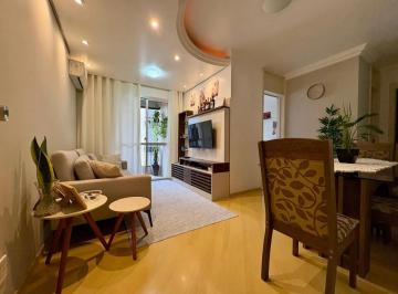 Apartamento · 58m² · 2 Quartos · 1 Vaga · Apartamento 2 dormitórios com sacada e churrasqueira e vaga de garagem coberta