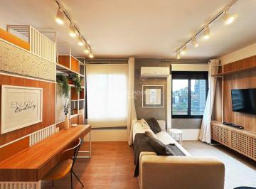 Apartamento · 43m² · 1 Quarto · 1 Vaga · Apartamento a venda em Auxiliadora com 43 m°, 1 quarto, 1 suite, 1 vaga.