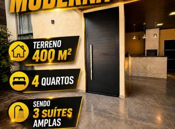Casa de 4 quartos, Vicente Pires · Casa moderna Vicente Pires 3 suítes amplas