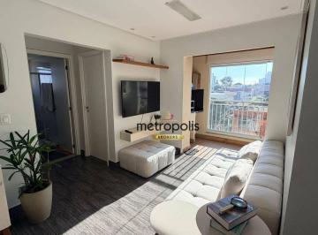 Sala · Apartamento com 2 dormitórios à venda, 68 m² por R$ 710.000,00 - Barcelona - São Caetano do Sul/SP